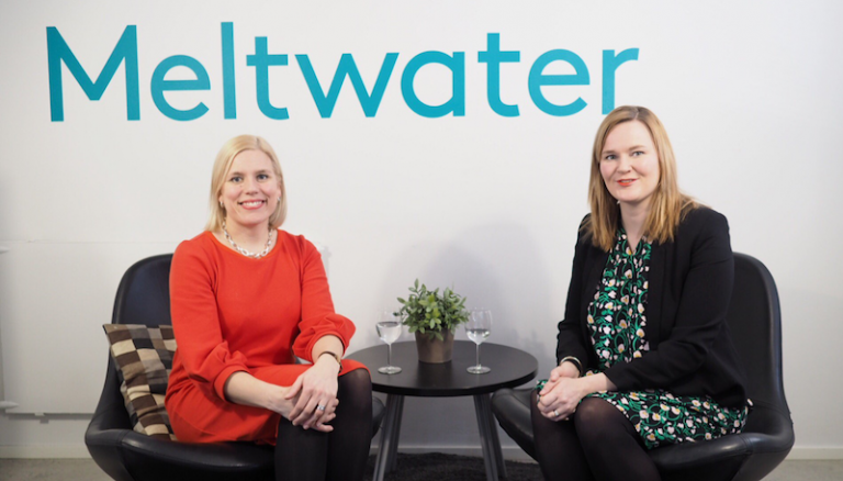 Nesteen Kaisa Lipponen ja Meltwaterin Lotta Siutla